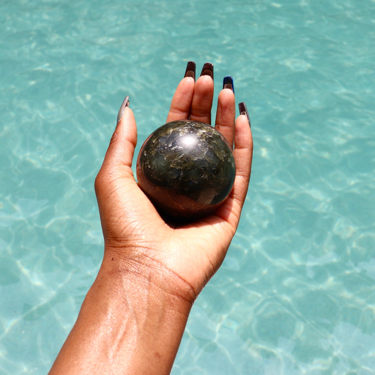 Labradorite sphere