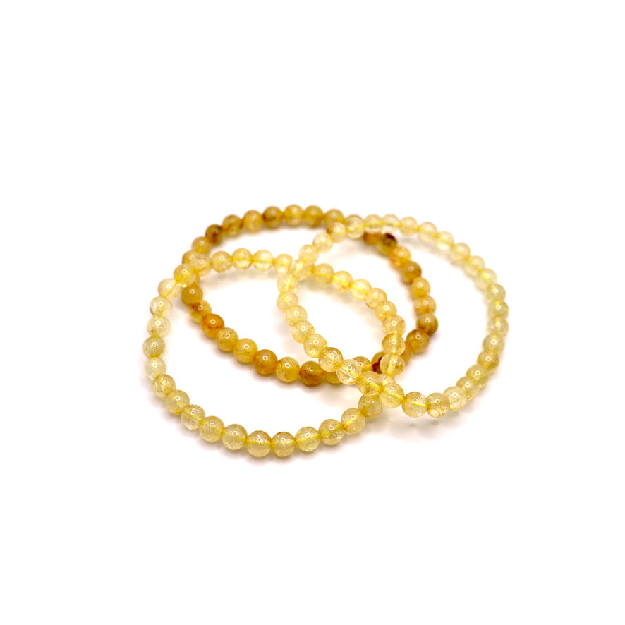 6 mm 7 mm citrine bracelet