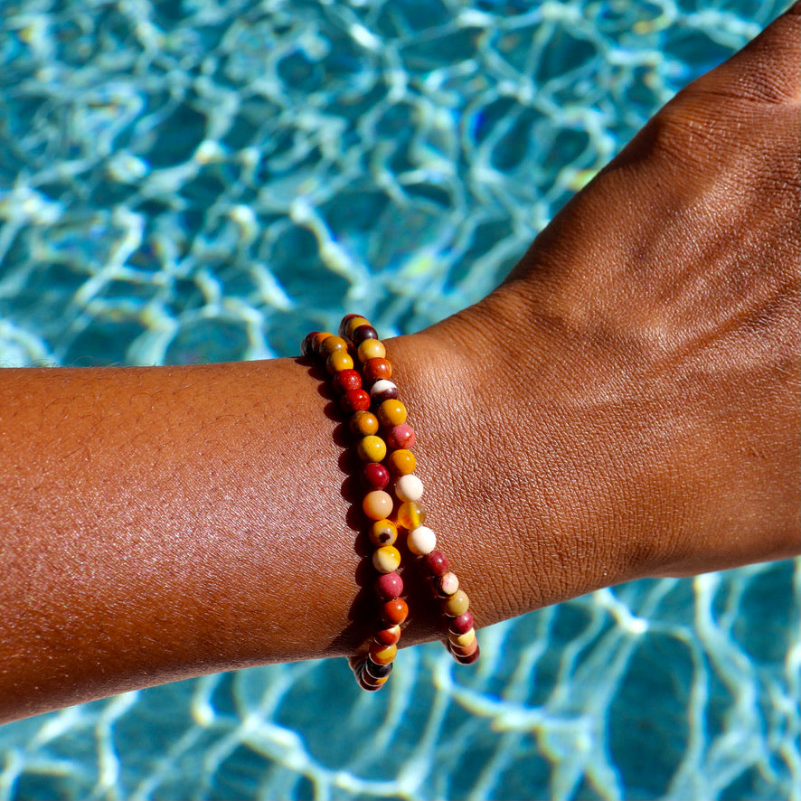 4 mm mookaite bracelets