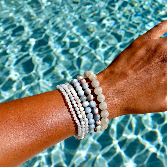 aquamarine elastic bracelets