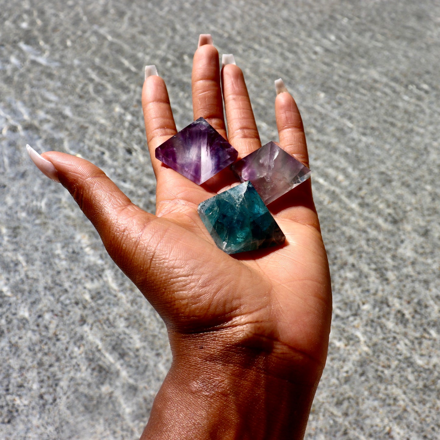 1.25" inch fluorite pyramid