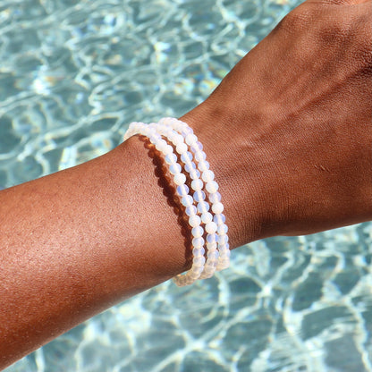 4 mm Opalite Elastic Bracelet 