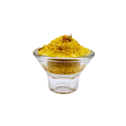 chamomile turmeric recover bath salt all natural handmade