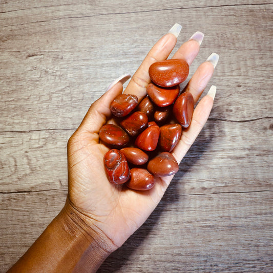 tumbled red jasper