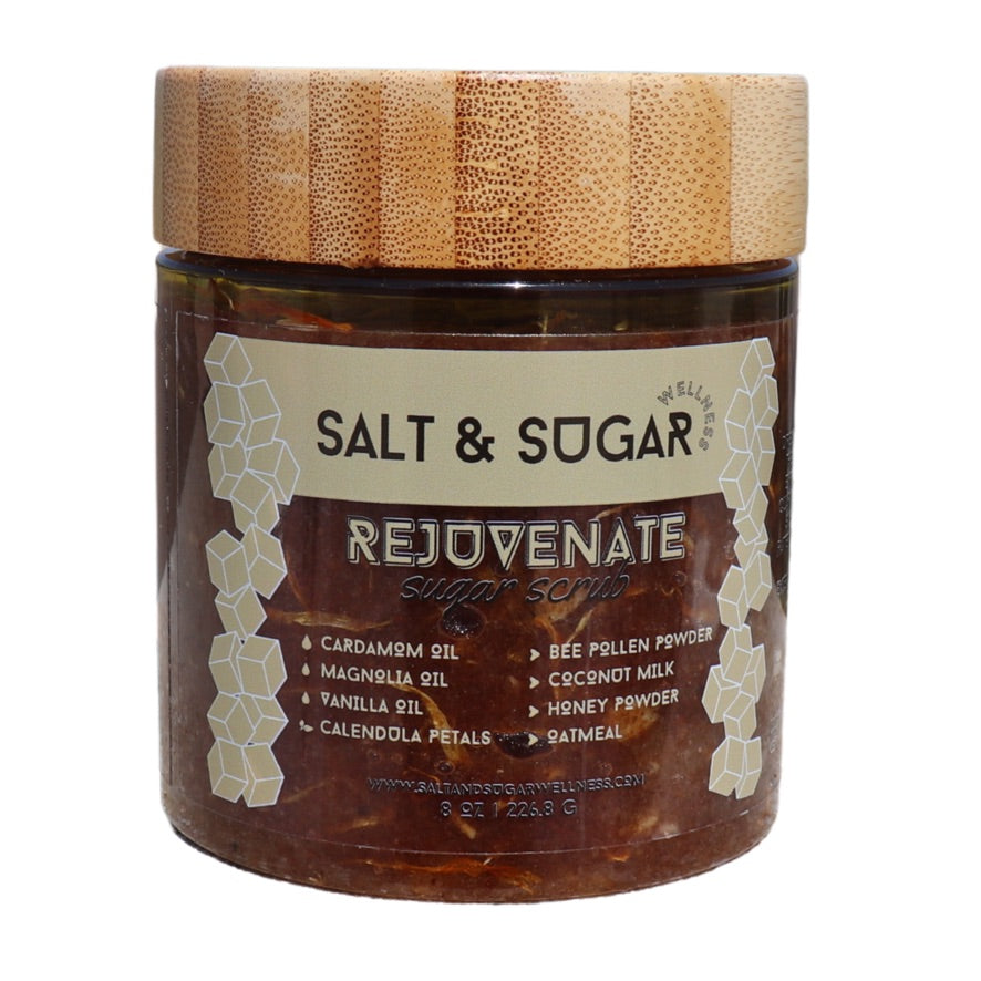 almond coconut rejuvenate sugar scrub all natural handmade