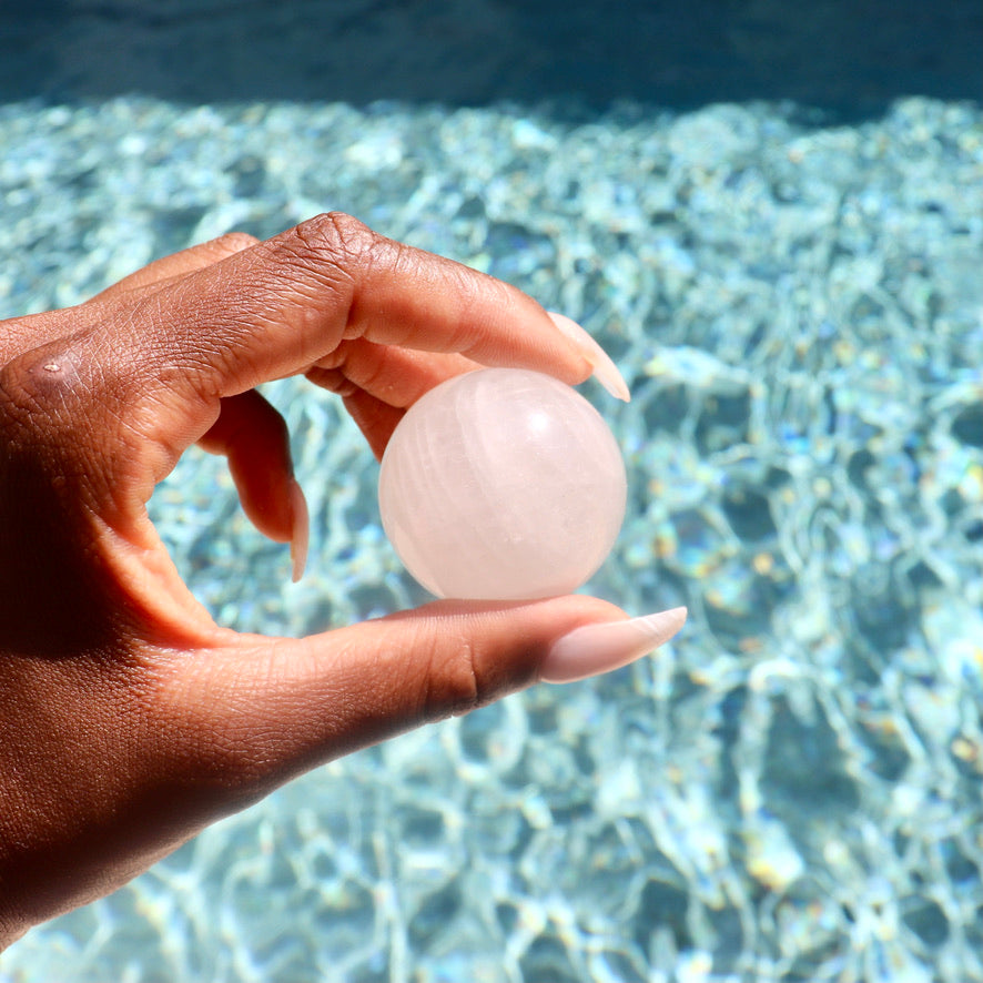 1.6" inch clear quartz sphere