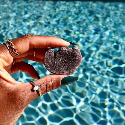 Druzy Amethyst Cat