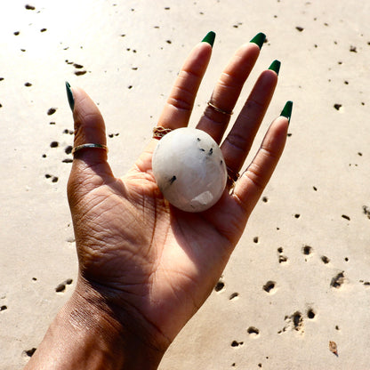 Tourmalinated Quartz Palmstone