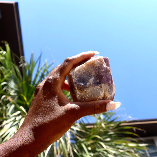 raw rough amethyst chunks natural stone