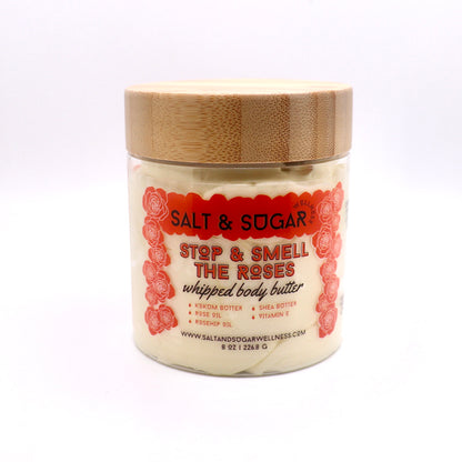 whipped sandalwood rose body butter all natural handmade