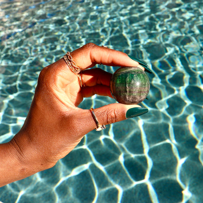 Rainbow Fluorite Sphere (1.60" diameter)