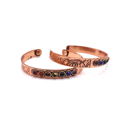 7 chakra magnetic copper bracelet