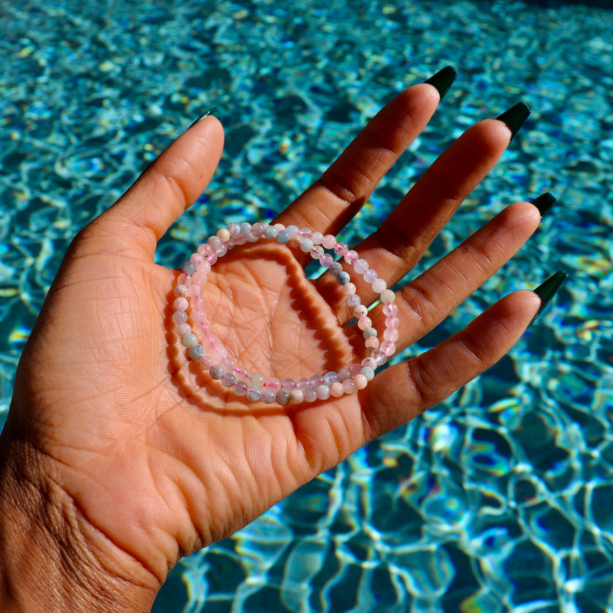 4 mm morganite bracelet