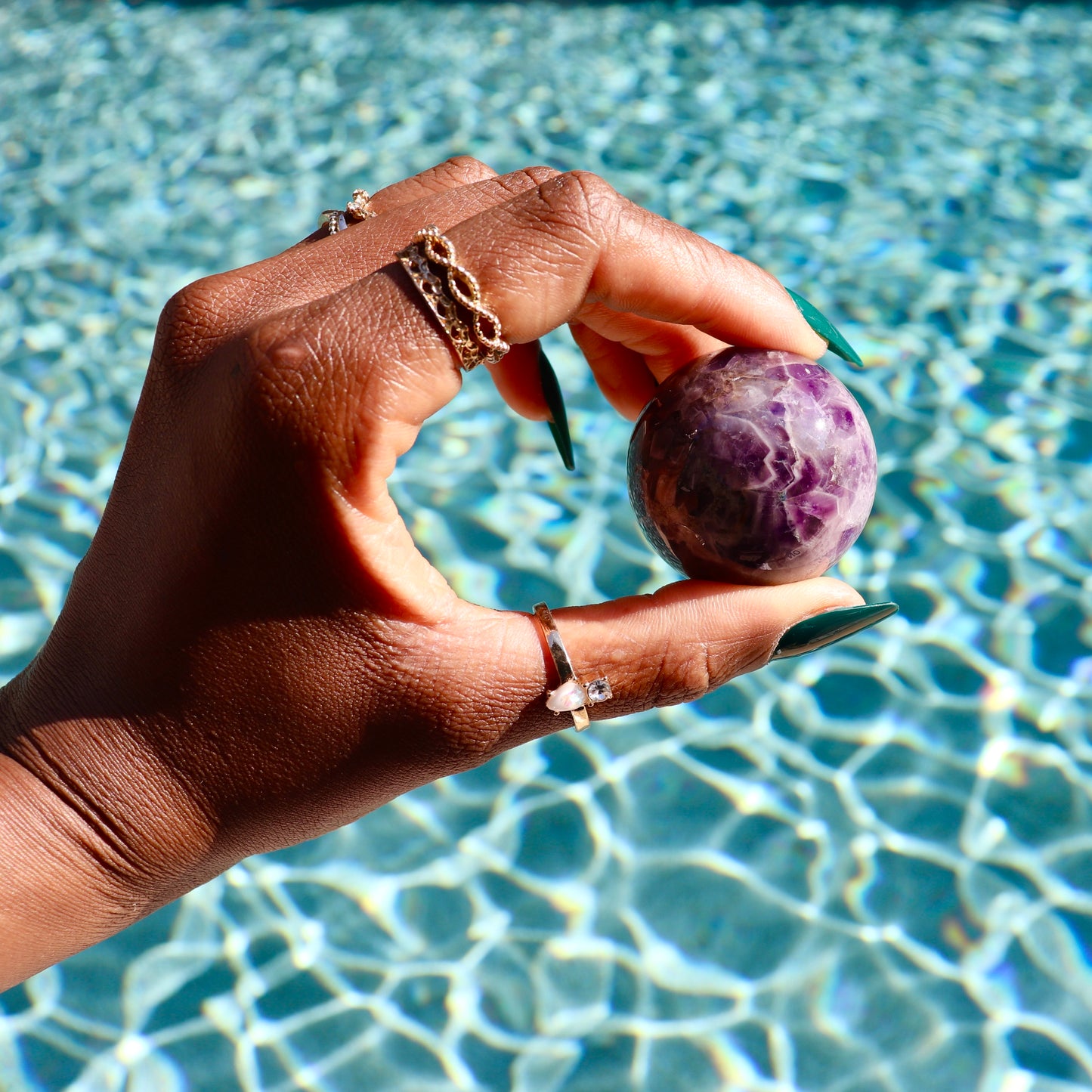 Medium size amethyst sphere