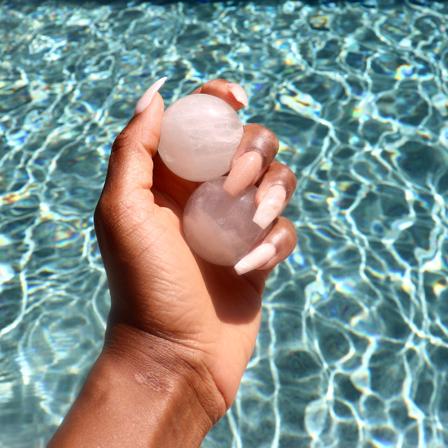 1.6" inch clear quartz sphere