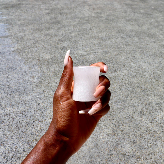 2.5" inch selenite sphere stand