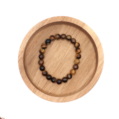 8 mm Tiger's Eye Elastic Bracelet 