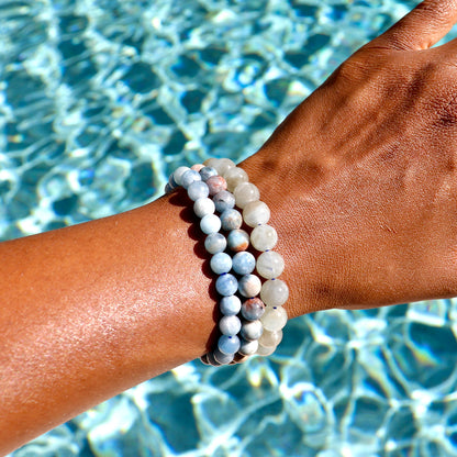 aquamarine elastic bracelets