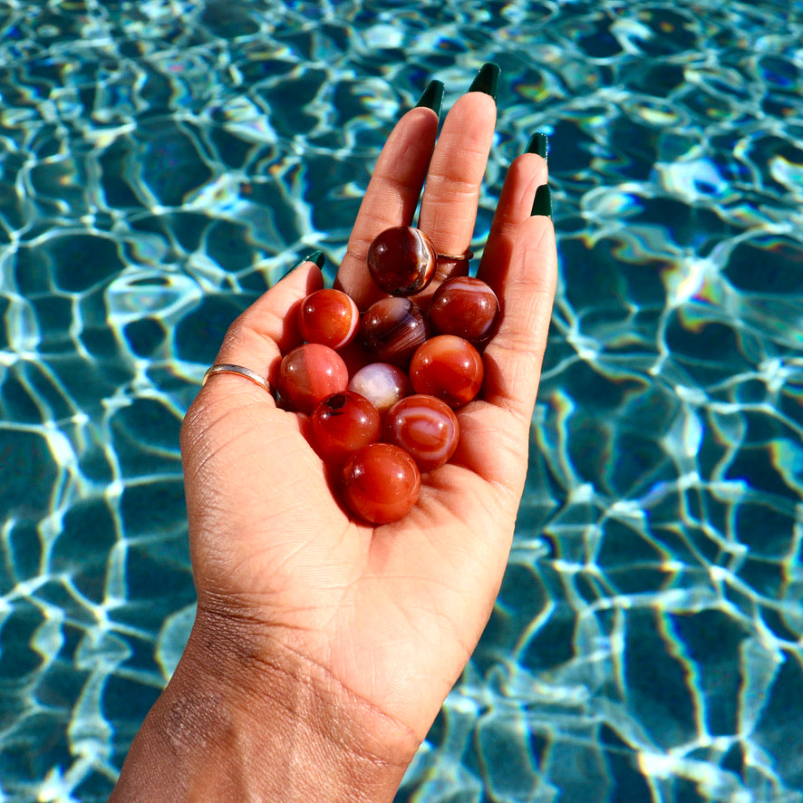 Carnelian Mini Spheres (0.75" diameter)