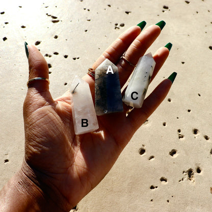 Tourmalinated Quartz Standing Towers (Standing Points)