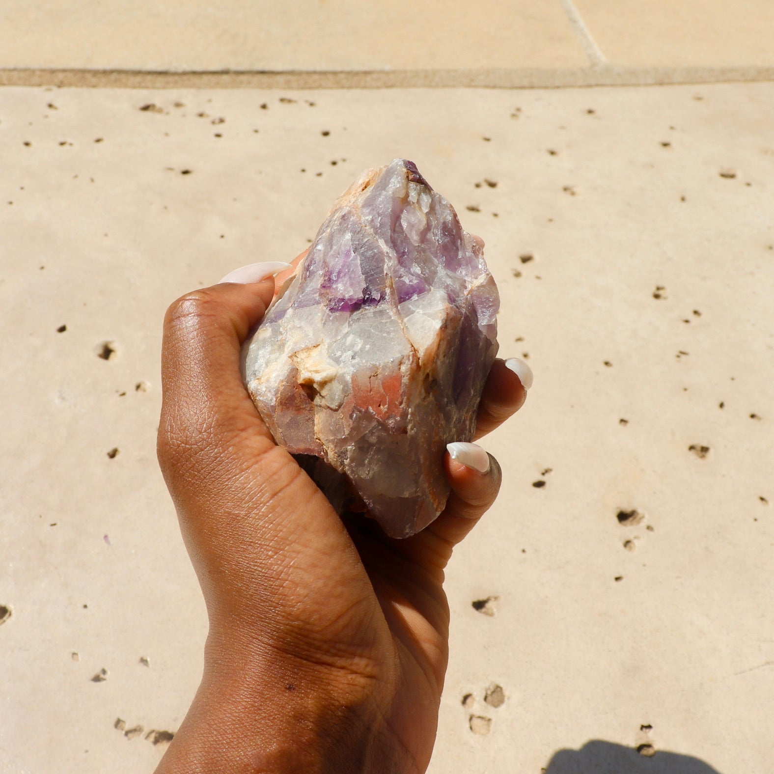 raw rough amethyst chunks natural stone
